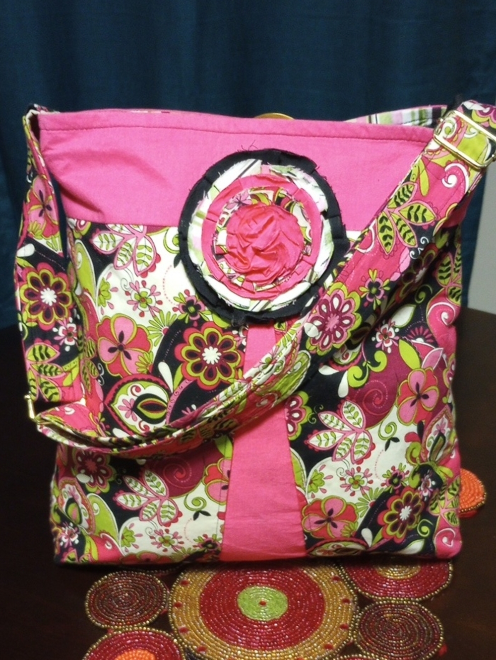 🧨New Floral Messenger Bag Pink Multi - Picture 7 of 16